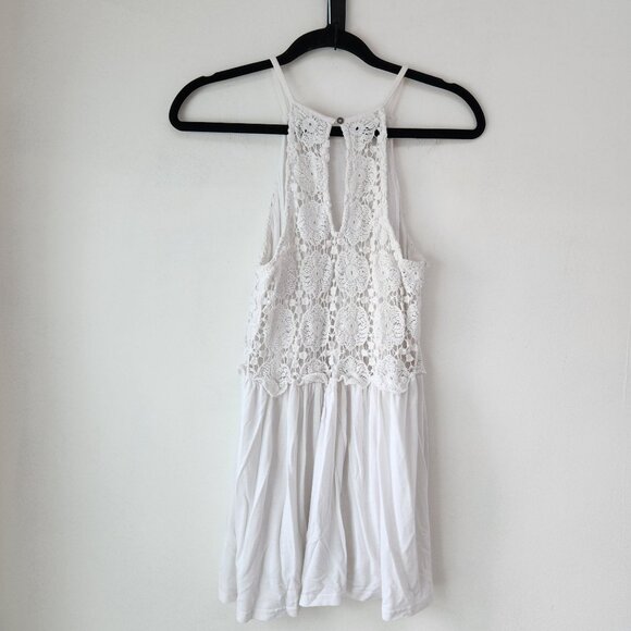 BUNDLE (2) Altar'd State Tank Tops White Red Boho Embroidered Lace Women's S - Picture 9 of 16